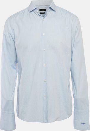HUGO BOSS Boss By Hugo Boss Blue Patterned Slim Fit Shirt