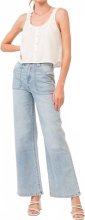 Dear John Denim Fiona Super High Rise Wide Leg Jeans In New Vintage Wash