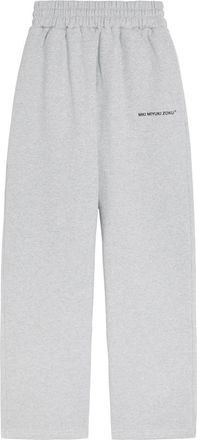 Mki Miyuki Zoku Uniform Wide-leg Cotton-blend Sweatpants - Grey - Xxl