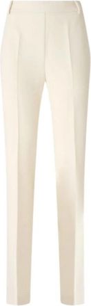 Pinko Pinko - Broeken > Chinos - Dames - Slim Fit Broeken - Wit - XS - Leer - Broeken