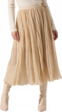Astr Salome Midi Skirt In Cream