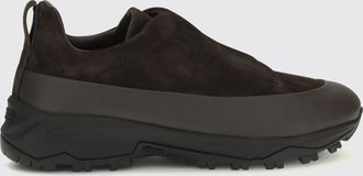 Ermenegildo Zegna Sneaker Triple Stitch slip-on in nabuk e pelle con suola Vibram