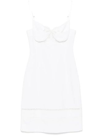 Shushu/Tong double-bodice midi dress - women - Wool/Linen/Flax/Polyester - 12 - White