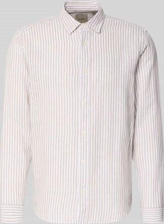Only & Sons Regular Fit Freizeithemd aus Leinen-Baumwoll-Mix Modell CAIDEN in Beige, Gr&ouml;&szlig;e XXL