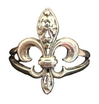 Madison New York Womens Filigree Fleur De Lis Sterling Ring In Silver