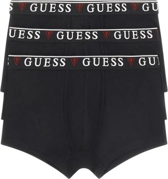 Guess Cotton Stretch Boxer Briefs - Heren - Onderbroek - Zwart - M - Katoen - Ondergoed
