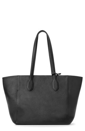 Shinola Runabout Pebble Leather Tote in Black at Nordstrom