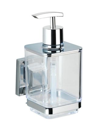 WENKO Vacuum-loc Dosificador De Jab&oacute;n De Acero Fino Quadro Wenko