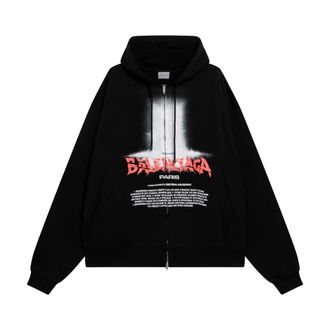 Balenciaga Hombre, Sudaderas, Negro, Talla: L