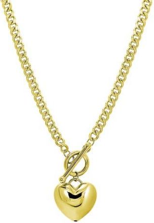 Candela Jewelry Heart Pendant Toggle Necklace in Gold at Nordstrom Rack