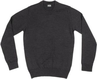 Alpha Studio Slim Girocollo Sweatshirts & Hoodies - Heren - Ronde hals truien - Grijs - 2XL - Polyester - Truien & Vesten