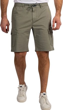 N-Z-A- NEW ZEALAND AUCKLAND Donkergroen korte cargo broek New Zealand elastische band