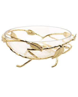 Alice Pazkus 12.5ind Gold Salad Bowl