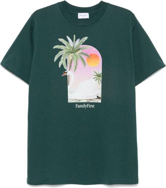 Family Fir$t Milano T-shirt Swann - Verde