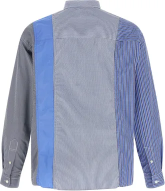 Comme Des Gar&ccedil;ons Mens Blue Cotton Blouse