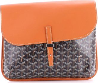 Goyard Coursier Messenger Bag Coated Canvas and Leather