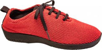 Arcopedico Womens Lace Up Sneaker In Red