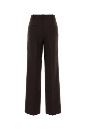 Anine Bing Womens Chocolate Polyester Blend Palazzo Pant Darkbrown Pantaloni