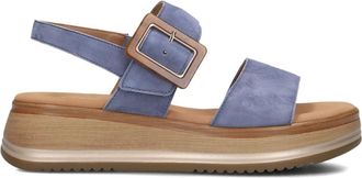 Gabor Schoenen, Dames, Blauw, 38 1/2 EU, Su&egrave;de, Blauwe sandalen voor zonnige dagen