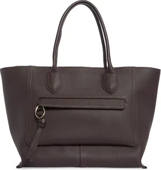 Longchamp Mailbox Large Leather Tote Bag in Eggplant at Nordstrom Rack