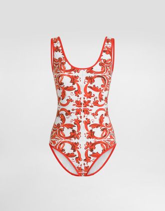 Dolce & Gabbana Intero Olimpionico - Woman Swimwear Multicolor Fabric 1