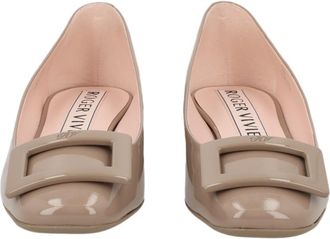 Roger Vivier U Look Glossy Patent Calfskin Ballerina Flats