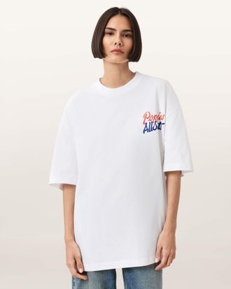 AllSaints AllSaints X Poppies Oversized T-Shirt, Size: S