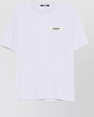Jacquemus round neck t shirt short sleeves style