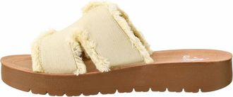 Corkys Footwear Womens Hold Please Platform Sandal In Sand Frayed