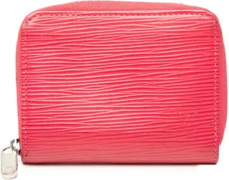 Louis Vuitton Grenade Pink Leather Coin Purse/Coin Case (Pre-Owned)
