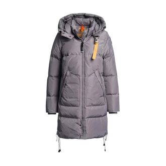 Parajumpers Long Bear Parka met capuchon - Dames - Mantels - Grijs - Maat: S Zijde