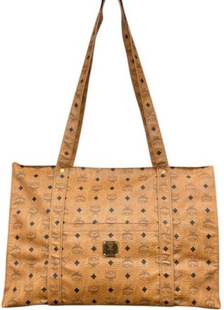 MCM Mcm Brown Leather Tote Bag (Pre-Owned)