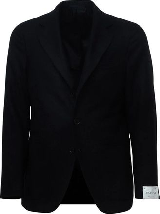 Caruso Monopetto Tre Bottoni Blazer - Heren - Jassen - Blauw - Maat: XL Leer