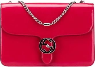 Gucci Pre-owned Crossbody Bag - Dames - Vintage Schoudertas - Rood - ONE Size - Leer - Vintage