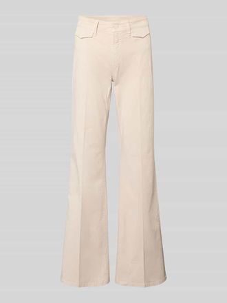 Cambio Cambio Flared Fit Jeans mit Pattentaschen Modell Fabienne in Sand, Gr&ouml;&szlig;e 32