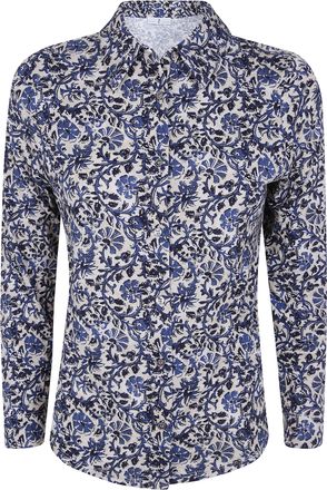 Whyci Shirt Floral Print Navy