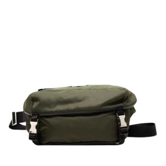 Prada Pre-owned Belt Bags, female, Green, Size: ONE SIZE Pre-owned Nylon Belt Bag