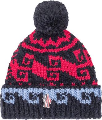 Moncler Multicolor Knitted Beanie Cap