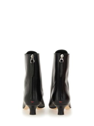 Aeyde Lace-Up Calf Leather Boot - Black