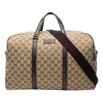 Gucci Vintage, unisex, Beige, ONE Size, Pre-owned Canvas gucci-bags