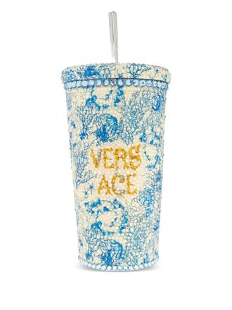 Versace Tazza con logo - Blu