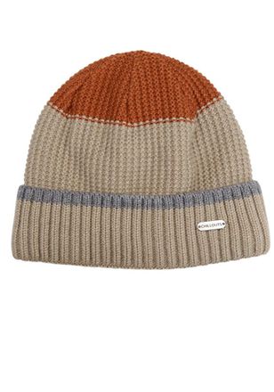 Chillouts Strickm&uuml;tze CHILLOUTS Tony Hat, Herren, beige, Strick, Kunstfaser, mehrfarbig, M&uuml;tzen Strickm&uuml;tze, mit mehrfarbigem Design