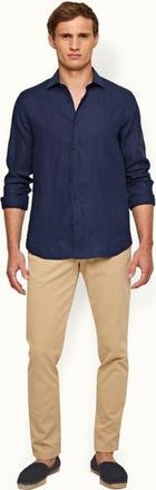 Orlebar Brown Fallon Stretch-Cotton Tailored Fit Stretch-Cotton Chinos in Sand Dune at Nordstrom, Size 36