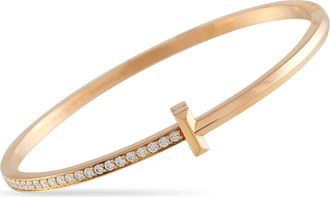 Tiffany & Co. 18K Rose Gold 1.07ct Diamond Bracelet 5436
