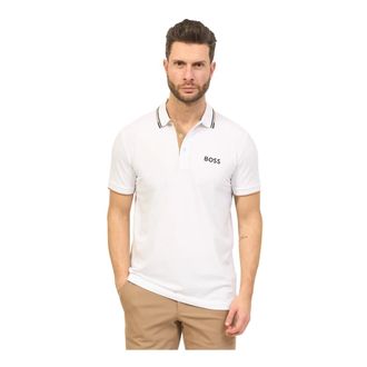 HUGO BOSS White Polo Paddy Pro 3D Stripes - male - Boss - Polo Shirts - White - 2XL - Tops