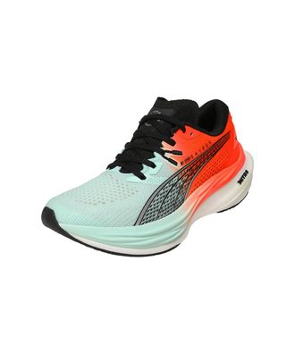 Puma Puma Deviate Nitro 3 Fade WNS Road Running Shoes Womens Hyrox Red/Blue 4 UK