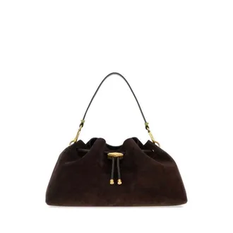 Jimmy Choo London Brown Suede Bon Bucket Bag Coffeegold Borse A Mano