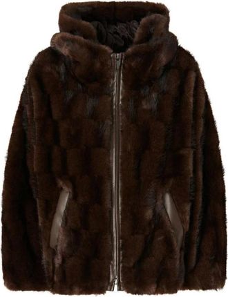 Pinko Giacca con cappuccio Cadetia - - Jackets - Donna - Marrone - L