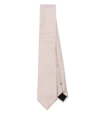 BOSS silk tie - men - Polyester/Silk - One Size - Brown