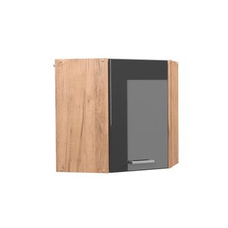 Vicco Armario Colgante De Esquina R-line, Antracita Alto Brillo, 57 Cm, Vicco